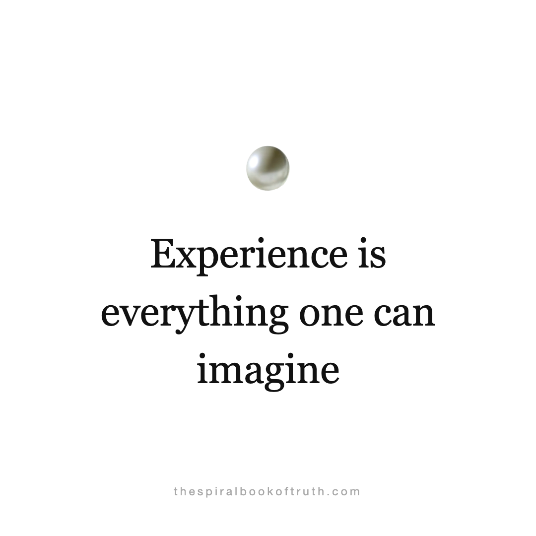 Experience is everything one can imagine